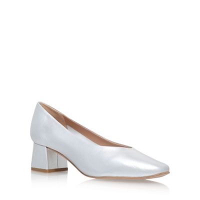 Carvela Silver 'Antidote' High Heel Court Shoes